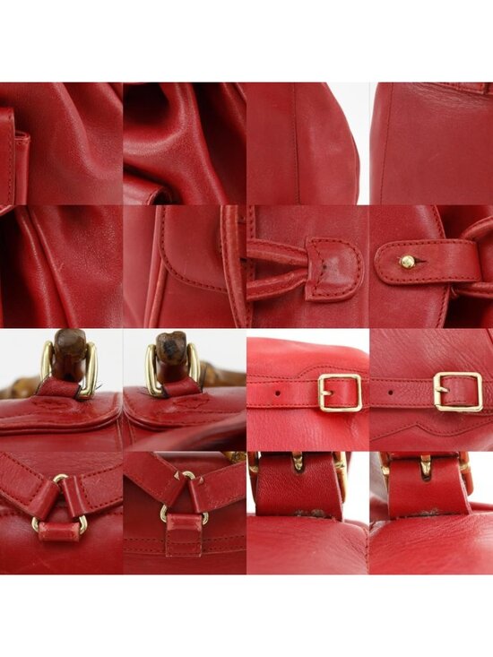 Gucci Bamboo Mini Backpack 003 Leather